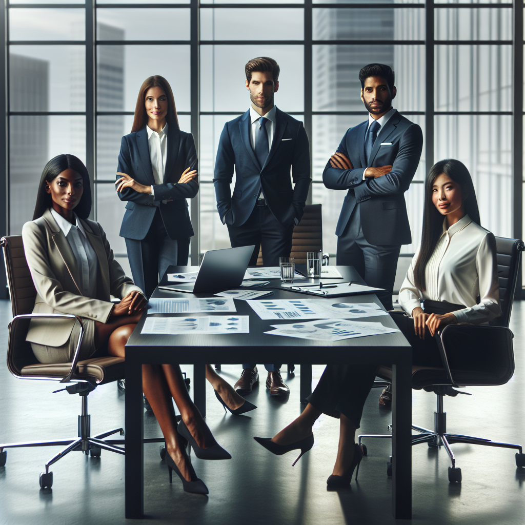 A realistic depiction of a business meeting focused on funding for expansion.