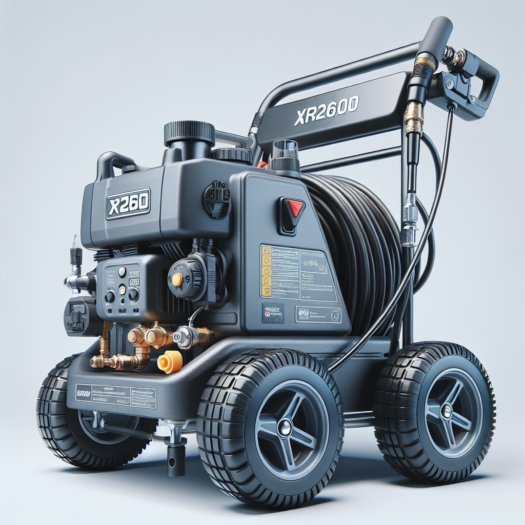 A realistic image of an XR2600 pressure washer.
