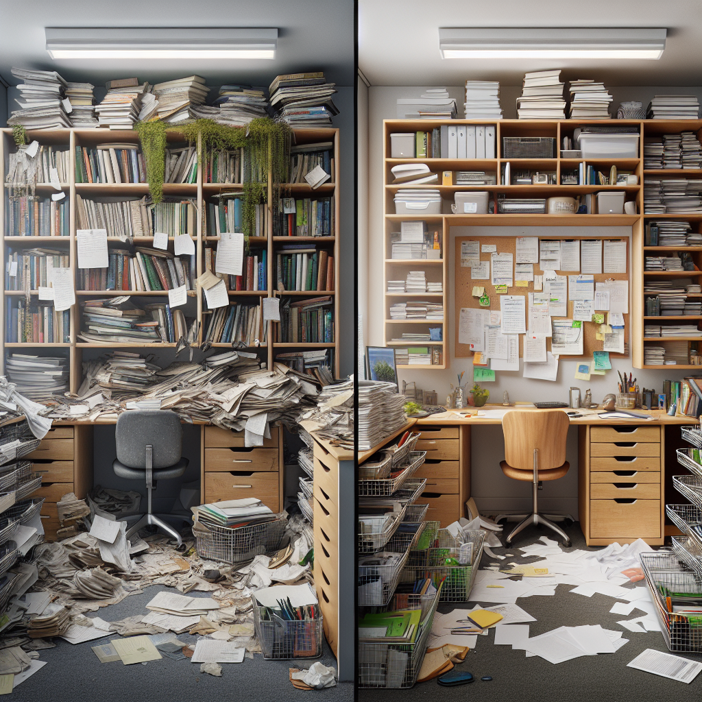showing disorganization