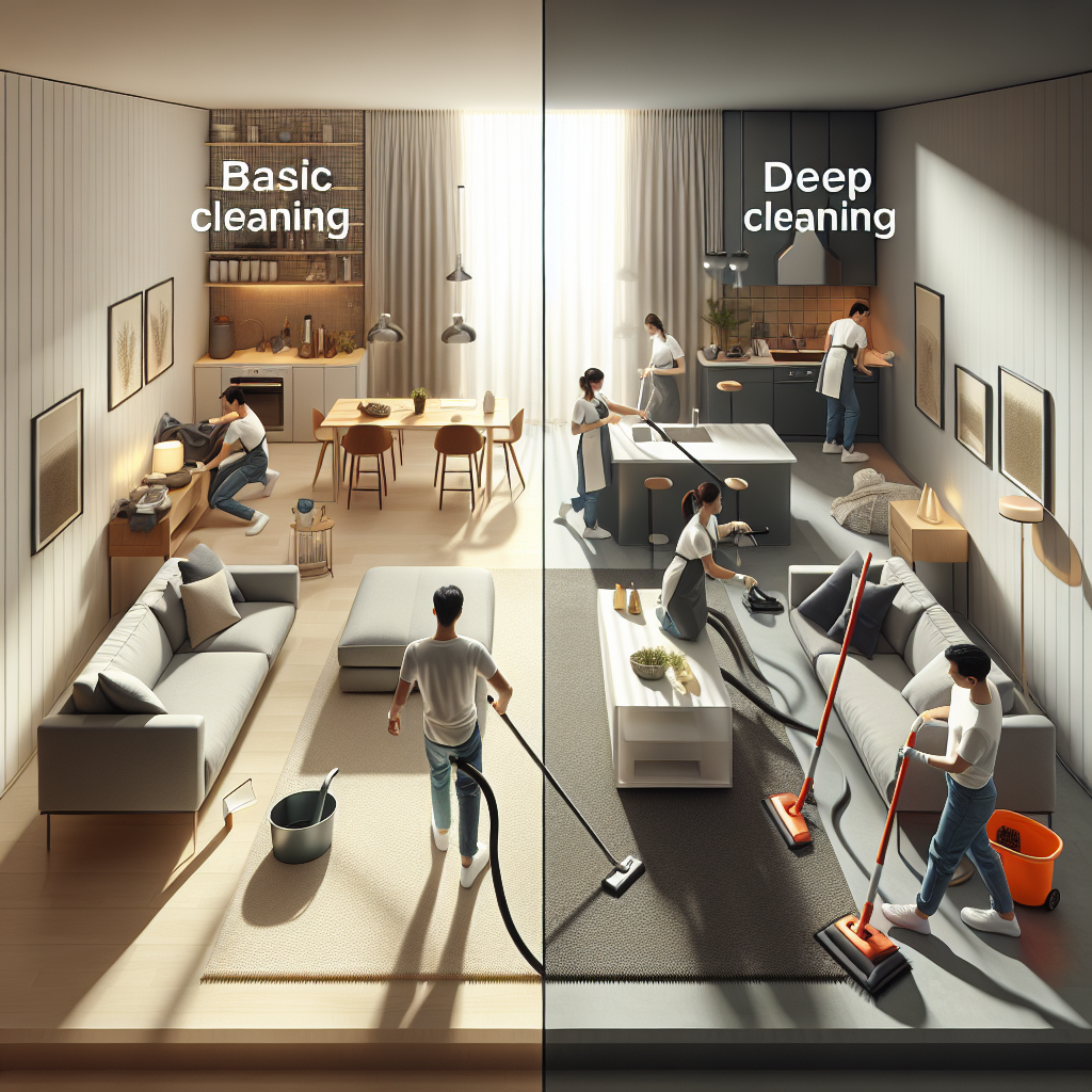 Basic vs Deep Cleaning Whats the Difference