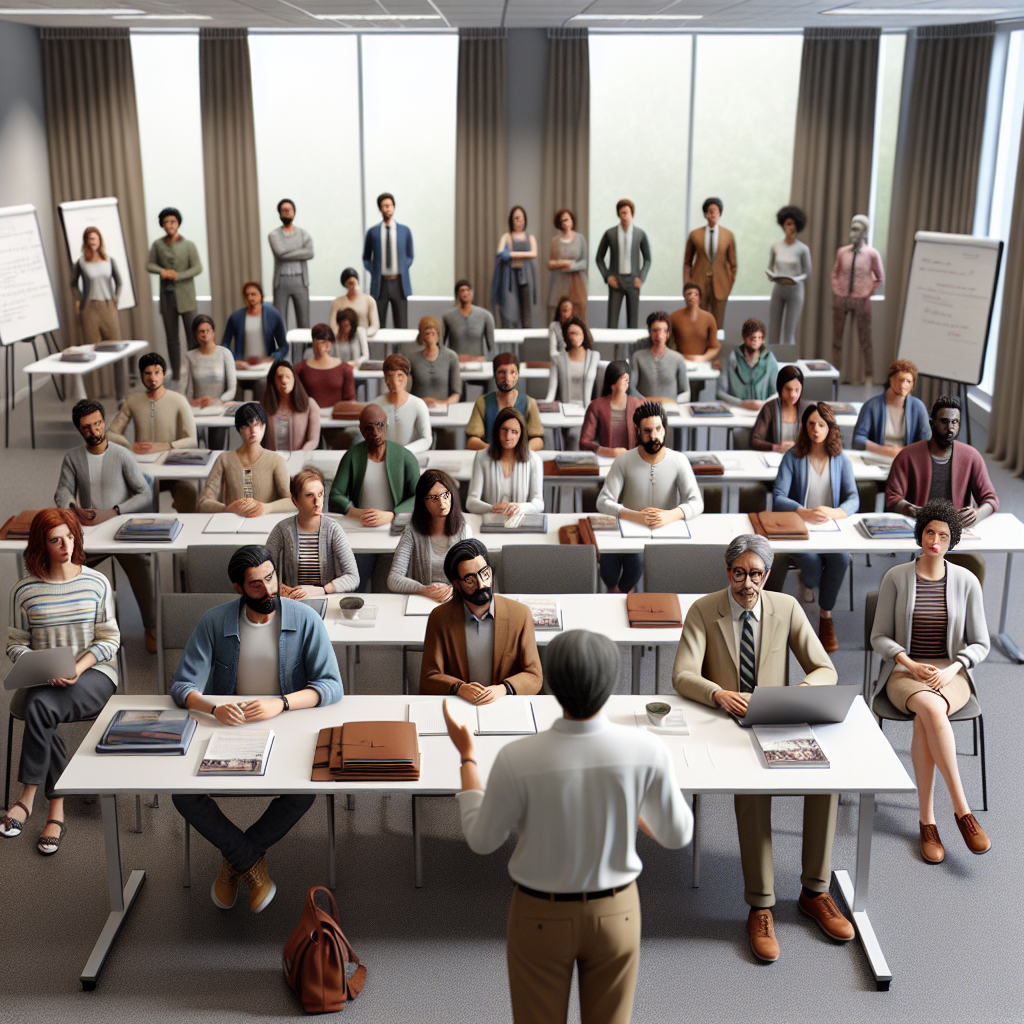 People attending a professional organizer certification workshop in Canada.