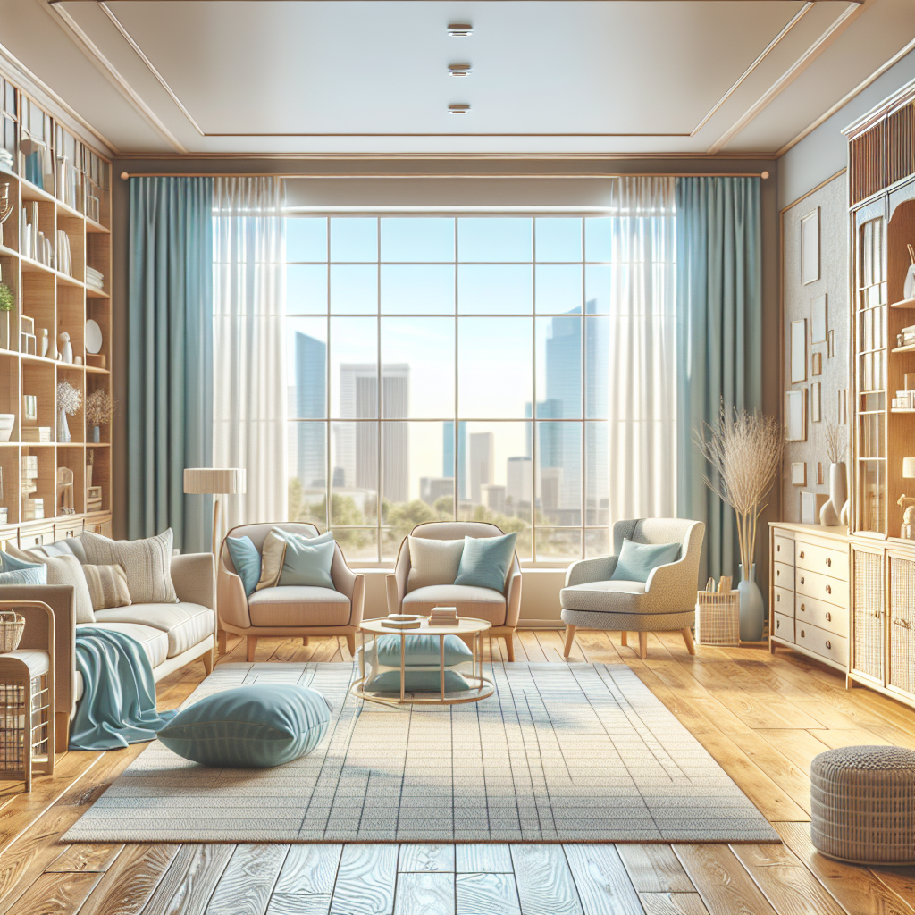 A clean and inviting home interior in Oklahoma City with natural lighting and warm colors.