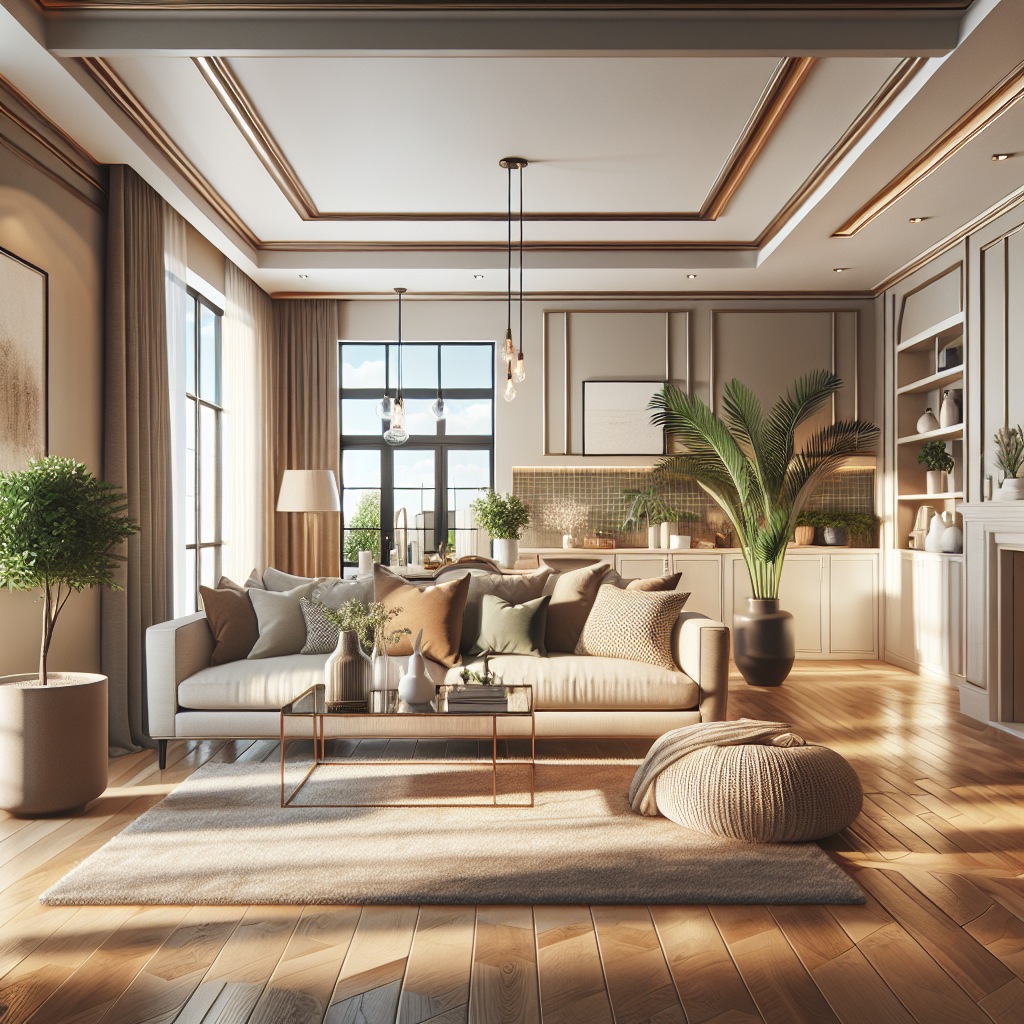 A clean and inviting living room in an Oklahoma City home after professional house cleaning.