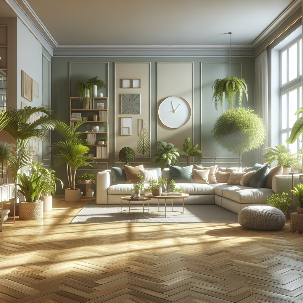 A clean and organized living room, illustrating a tidy home environment.