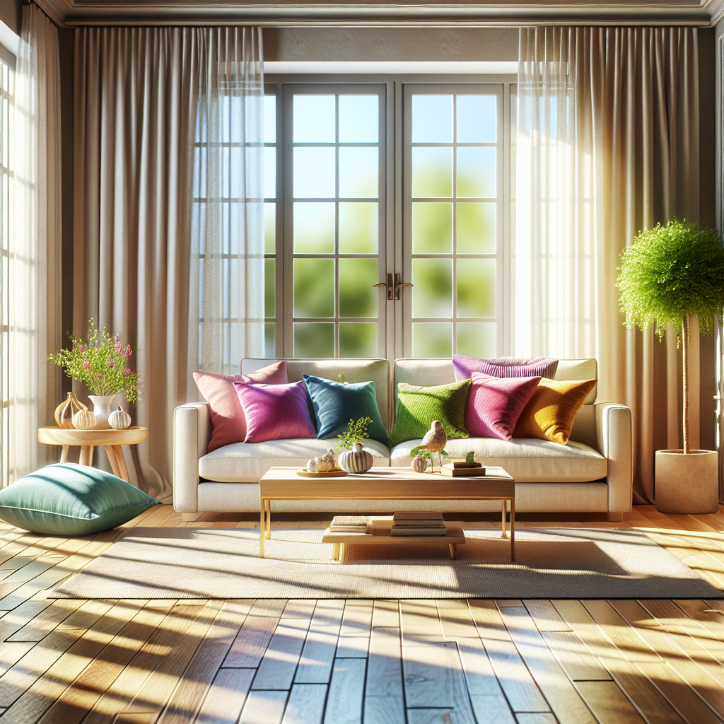 A cozy, clean living room highlighting the importance of interior house cleaning.