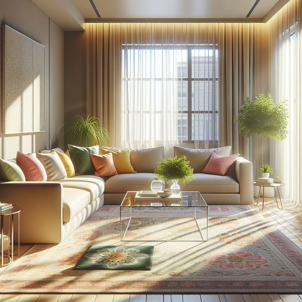 A bright and organized living room demonstrating the benefits of affordable cleaning services.