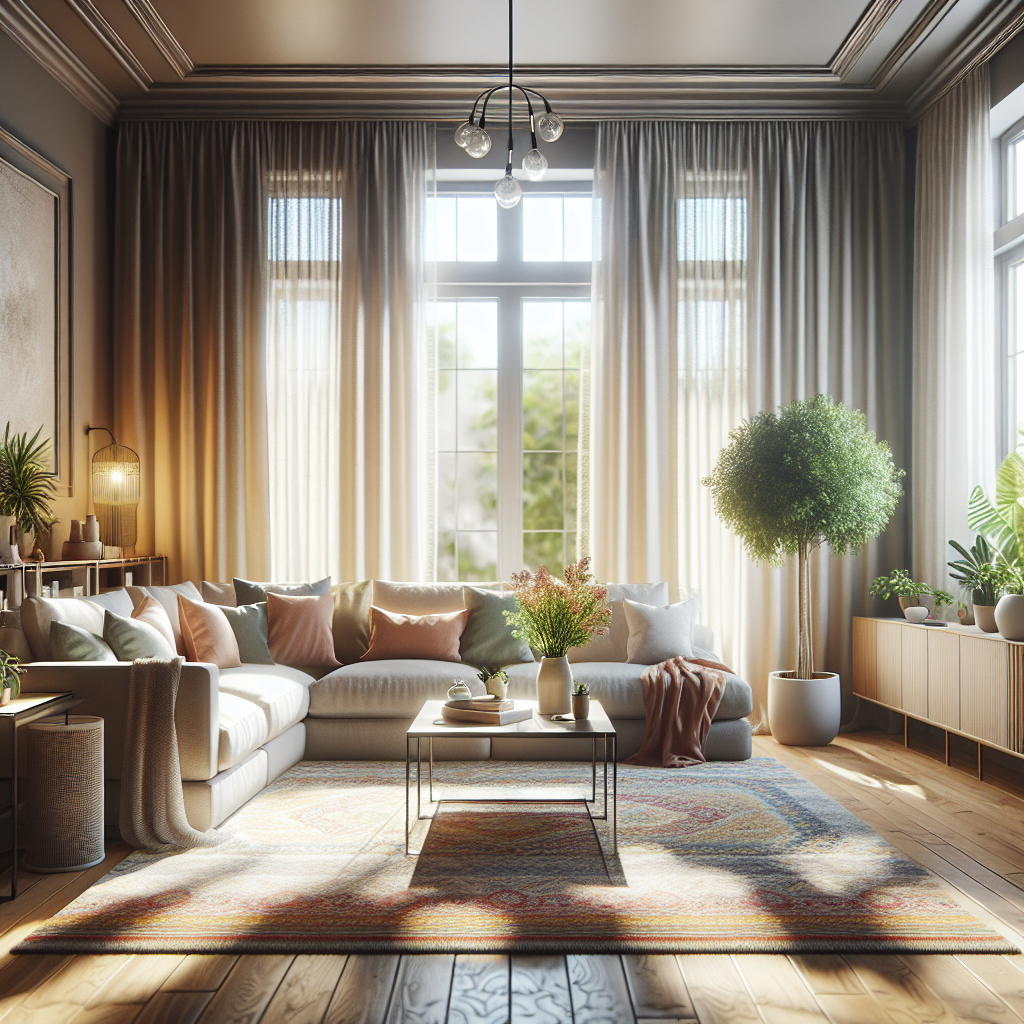 A cozy and clean living room in Zanesville, Ohio, showcasing an inviting atmosphere.