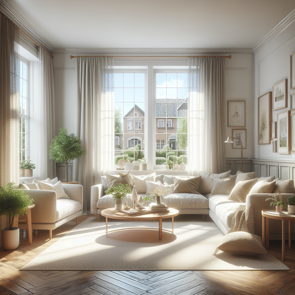 A cozy and clean living room in a house in Zanesville, Ohio.