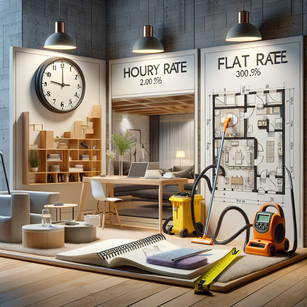 An illustration of house cleaning pricing models.