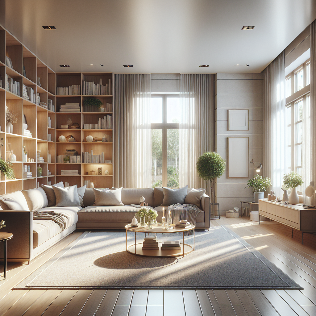 A clean and inviting indoor space demonstrating the effects of deep cleaning.