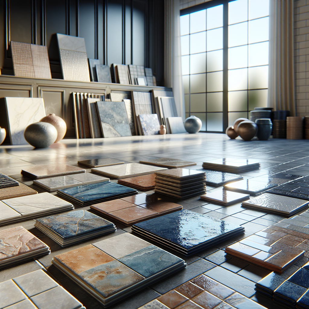 A clean and sparkling floor tile in a bright home setting.