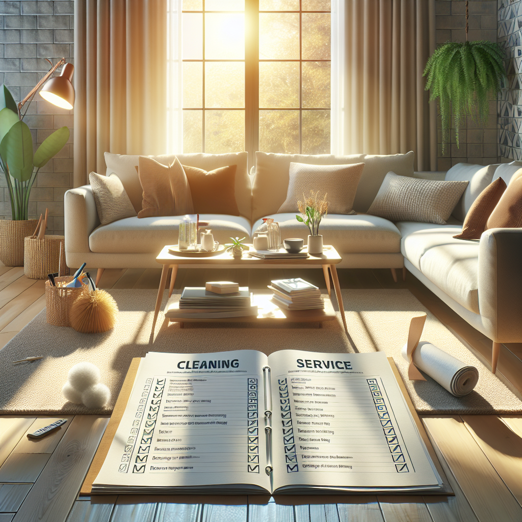 A cozy, clean living room demonstrating house cleaning pricing structure.