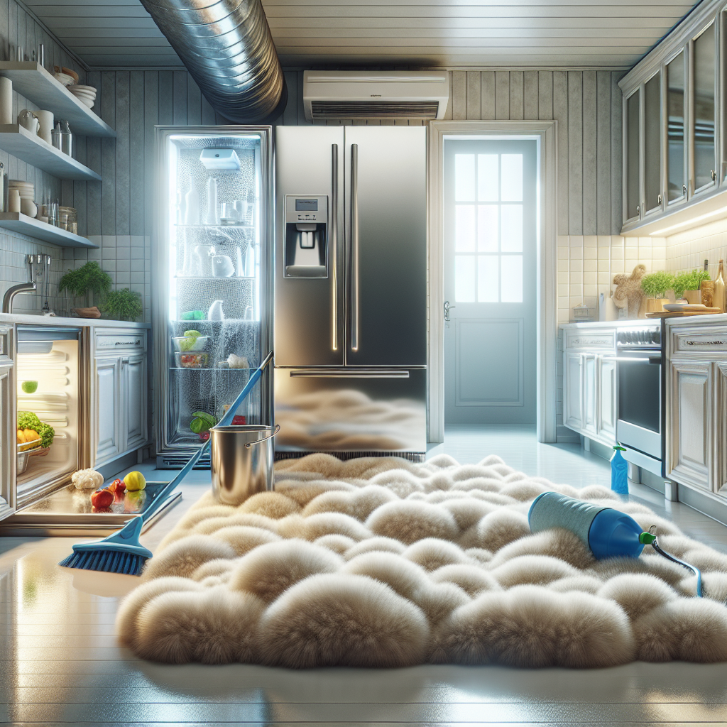 A realistic deep cleaning scene showing a spotless kitchen, fluffy carpet, and clean bathroom, emphasizing cleanliness.