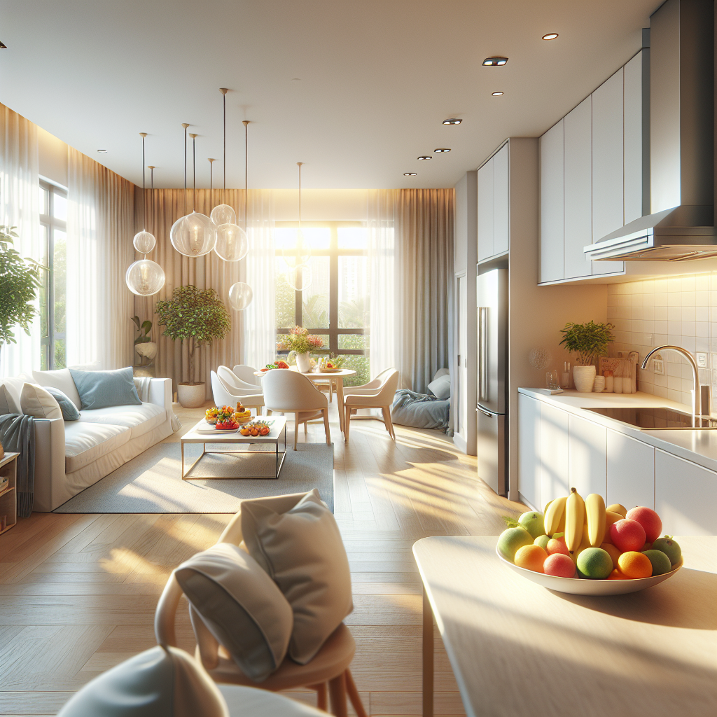 A clean and welcoming interior of a newly cleaned apartment.