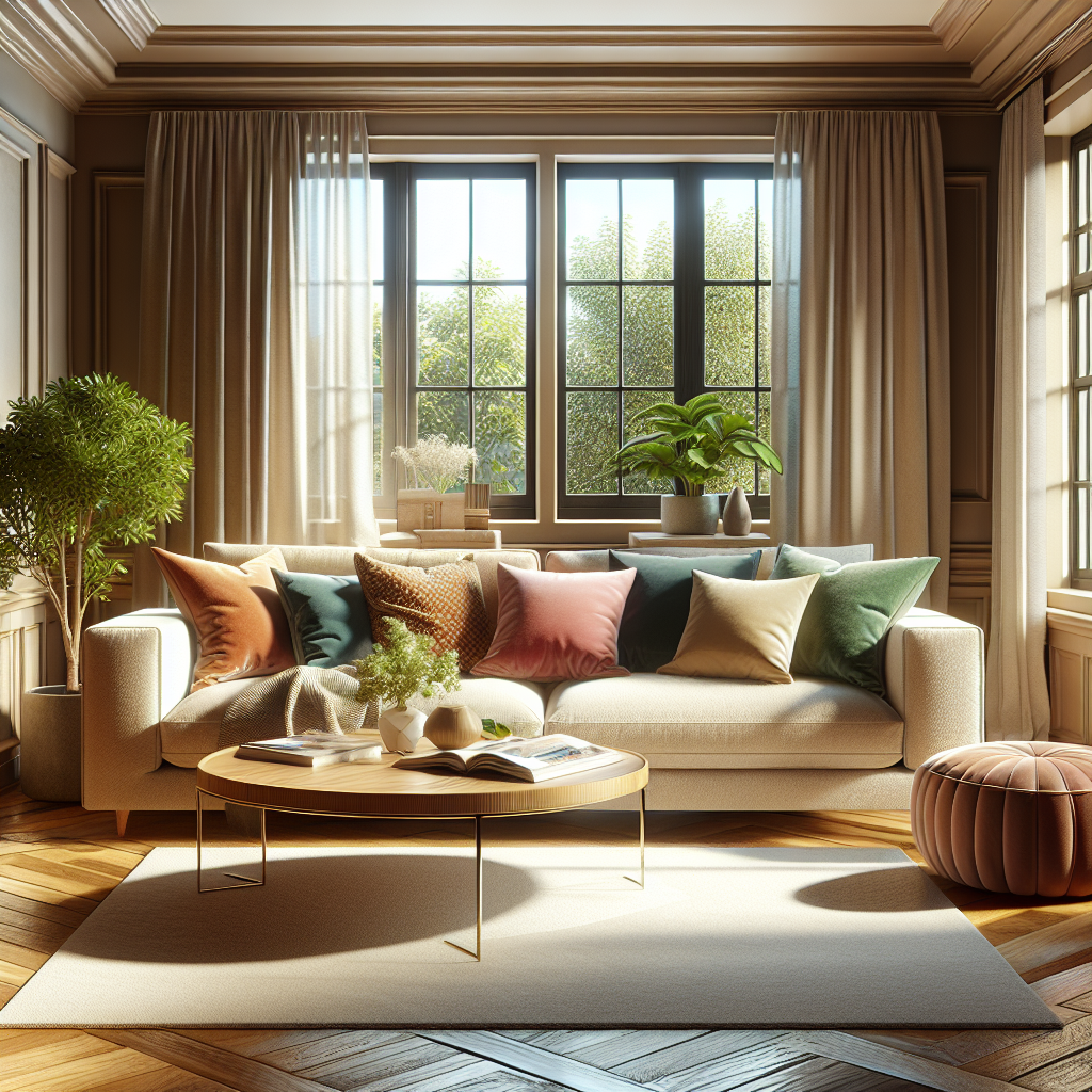 A clean and cozy living room showcasing the essence of home deep cleaning services.