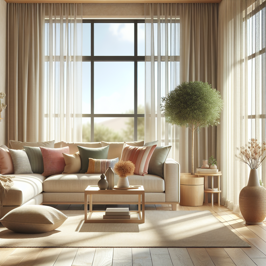 A cozy living room in a modern El Paso home.