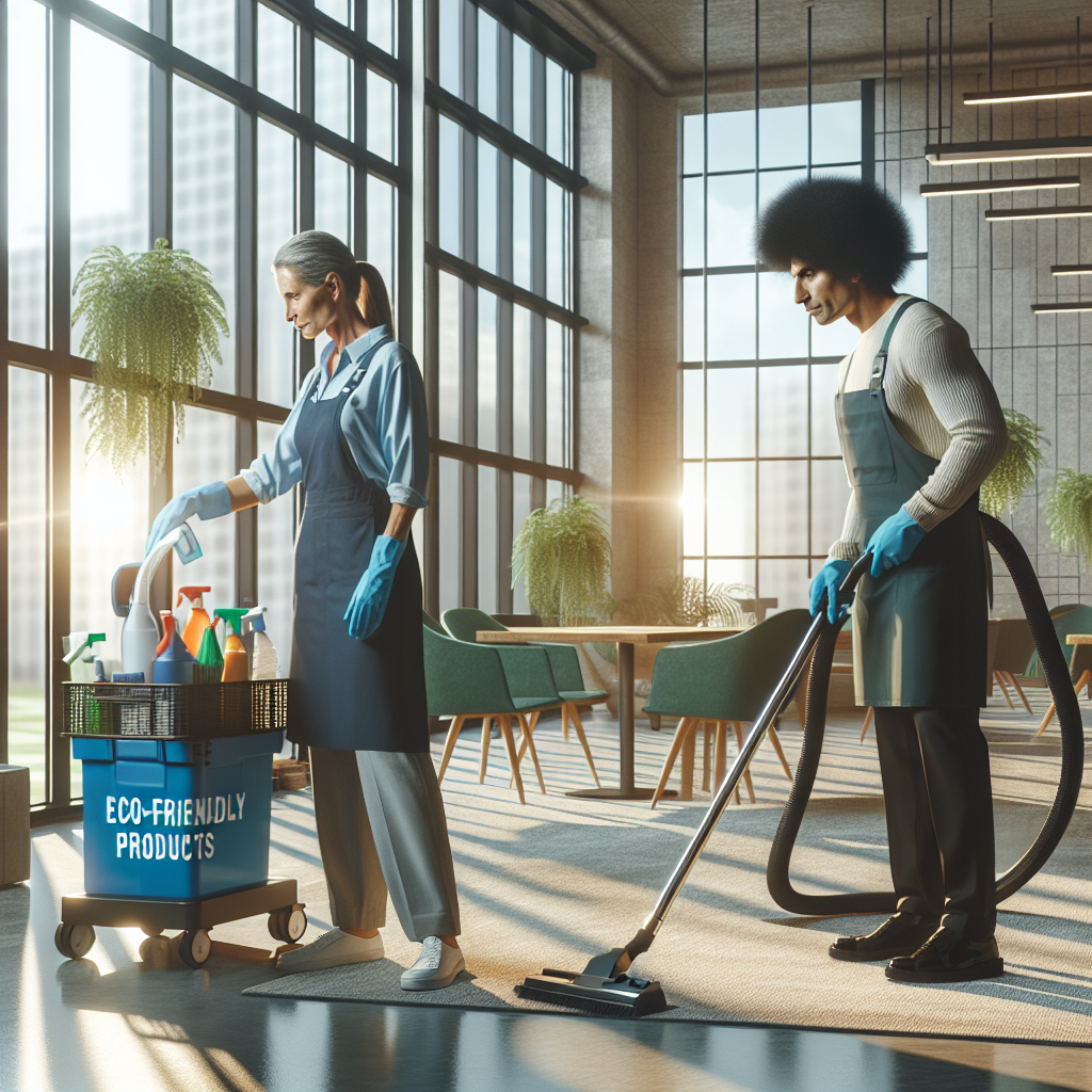 Chappelle Area Cleaning Services Why Choose Tidyups? 4 A cleaning crew working in a commercial space.