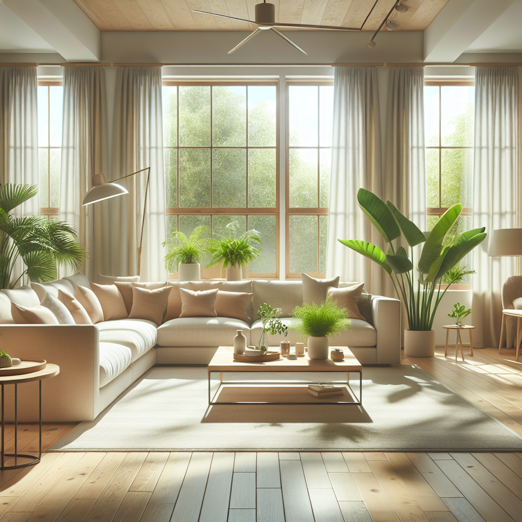 A clean and inviting living room representing TidyUps Cleaning services.