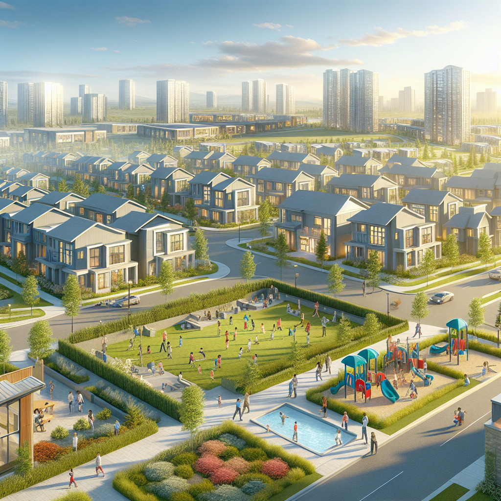 A vibrant community scene in AB T6W 4L3, Edmonton, highlighting parks, neighborhoods, and outdoor activities.