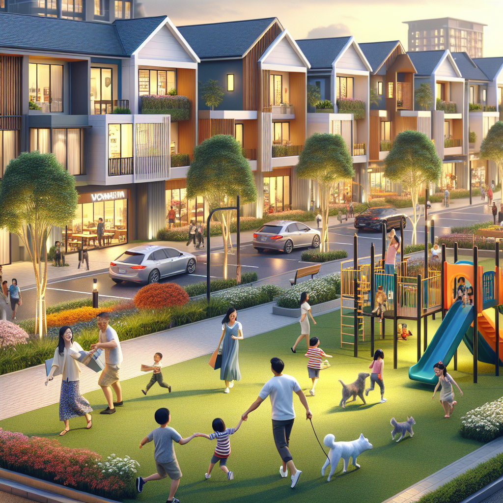 A vibrant community scene showcasing neighborhoods and parks in AB T6W 4L3, Edmonton.