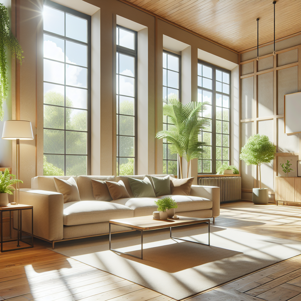 A clean and cozy living room interior in a Tallahassee home.