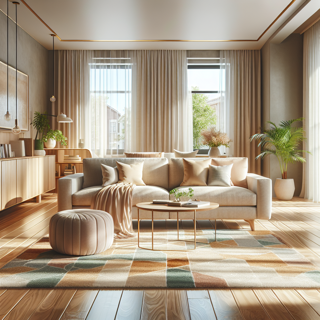 A clean and inviting living room in an Edmonton home.