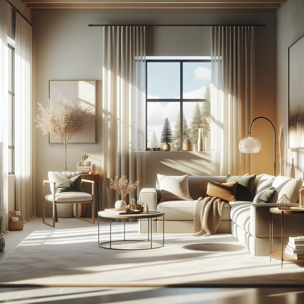 A clean and inviting living room representing cleaning services in Edmonton.