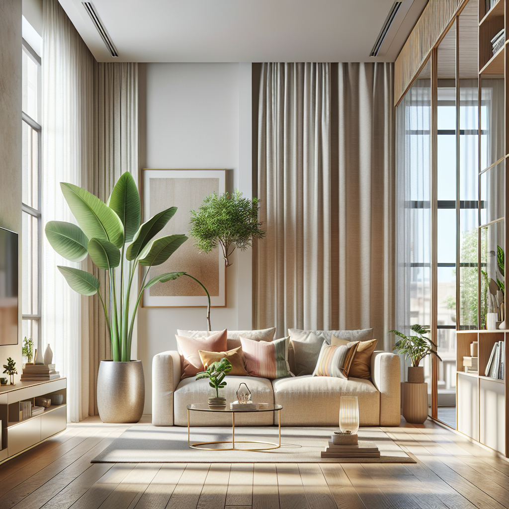 A clean and organized modern living room in Chennai.
