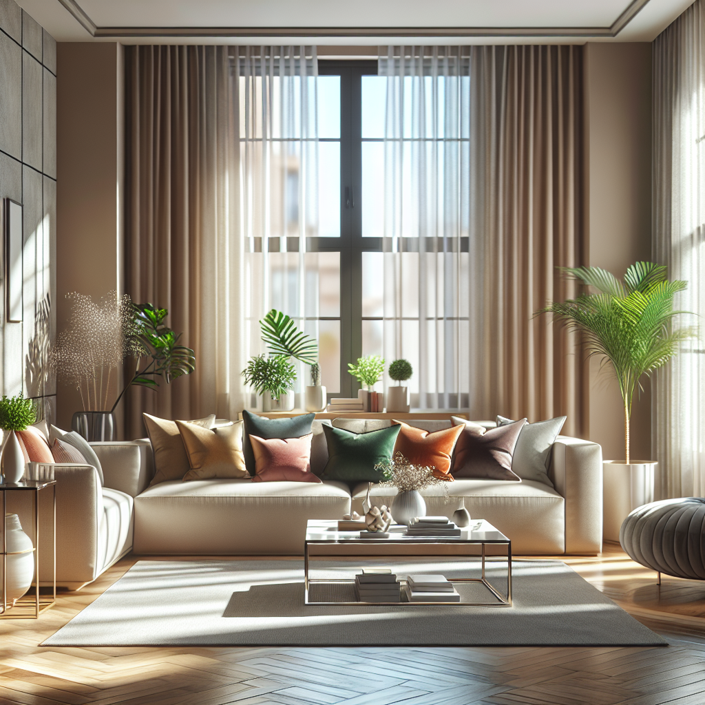 A clean and organized modern living room illustrating the benefits of residential cleaning services.