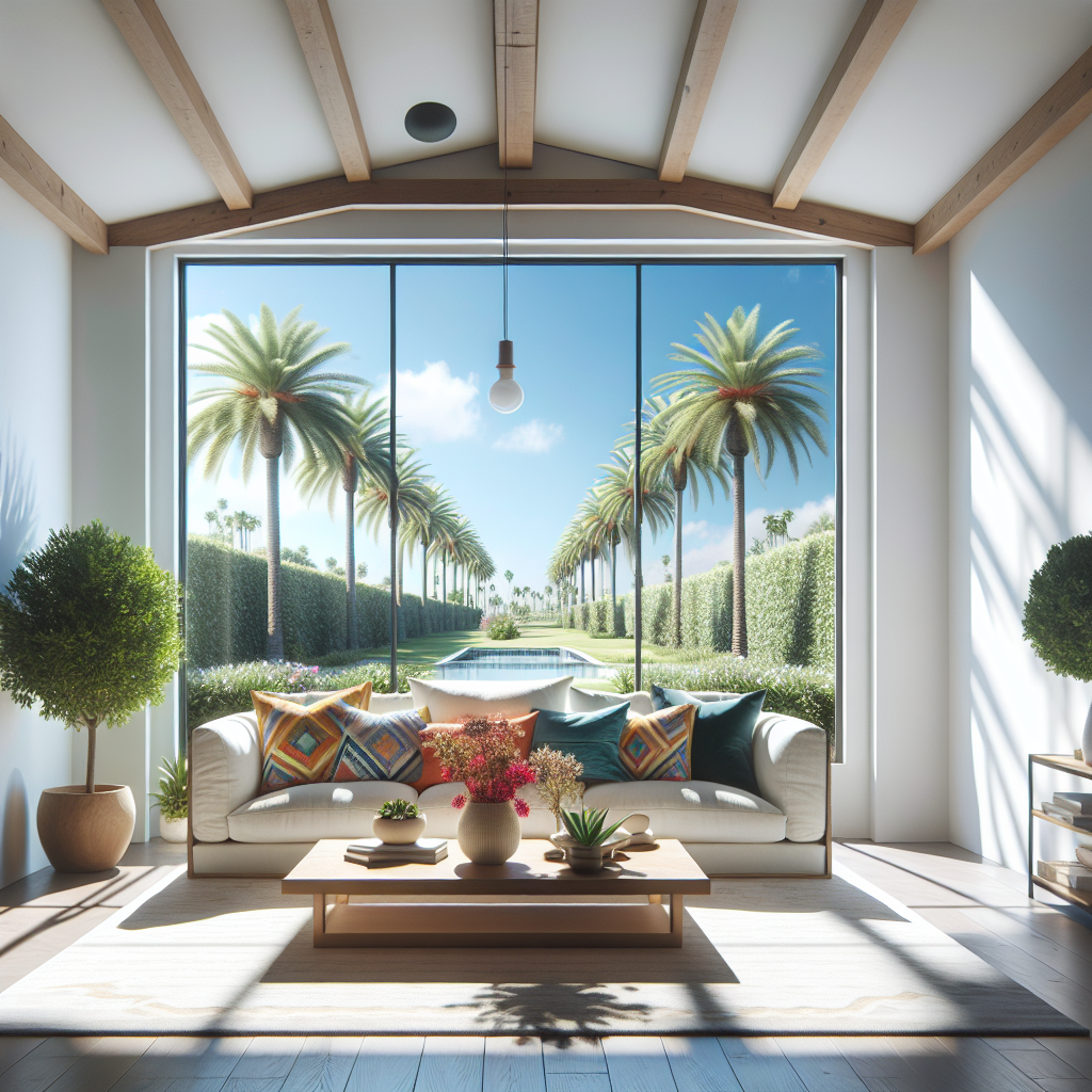 A clean and bright interior of a Southern California home.