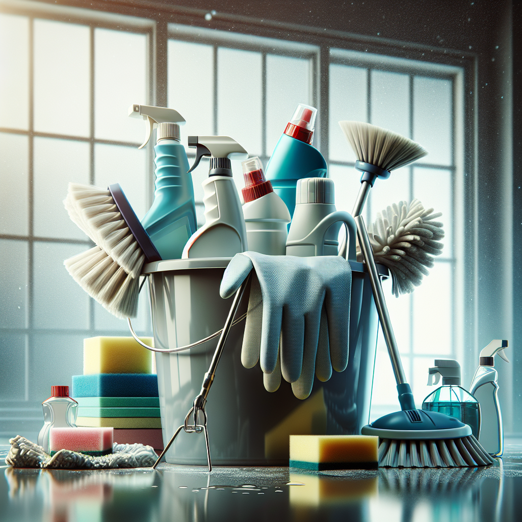 Realistic image depicting a deep cleaning scene similar to the one in the provided URL.