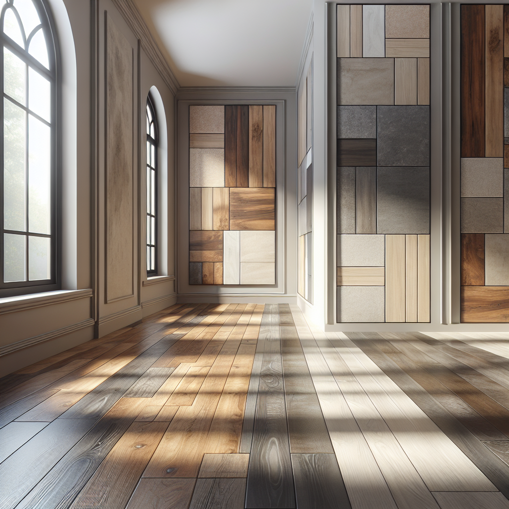 An interior showcasing various styles of Pal Flooring with natural light.