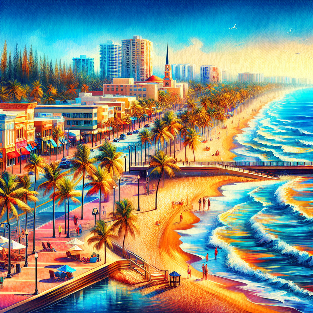 A scenic view of Fort Lauderdale's beaches and attractions, showcasing its vibrant atmosphere.