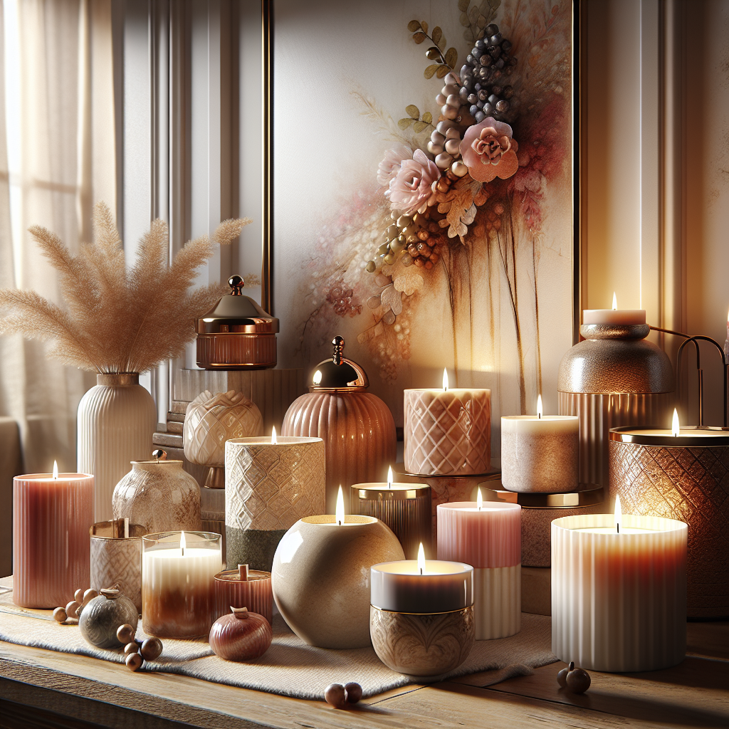 Lynk Artisan scented candles in a cozy home setting.