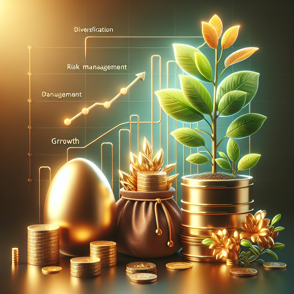 Illustration of wealth-building principles through diverse objects representing investment strategies.
