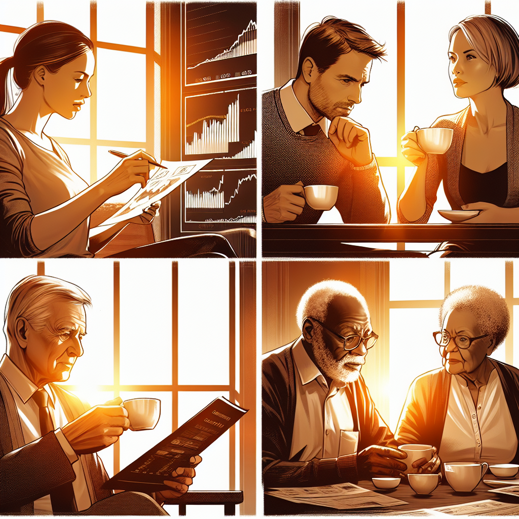 Diverse group depicting age-based investment strategies.