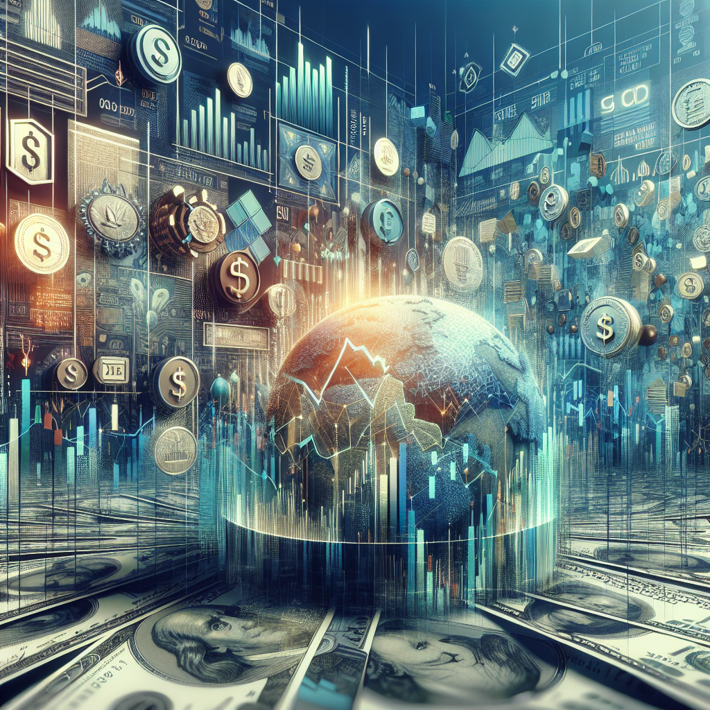 A detailed depiction of fixed income investments with financial documents, bonds, and currency.