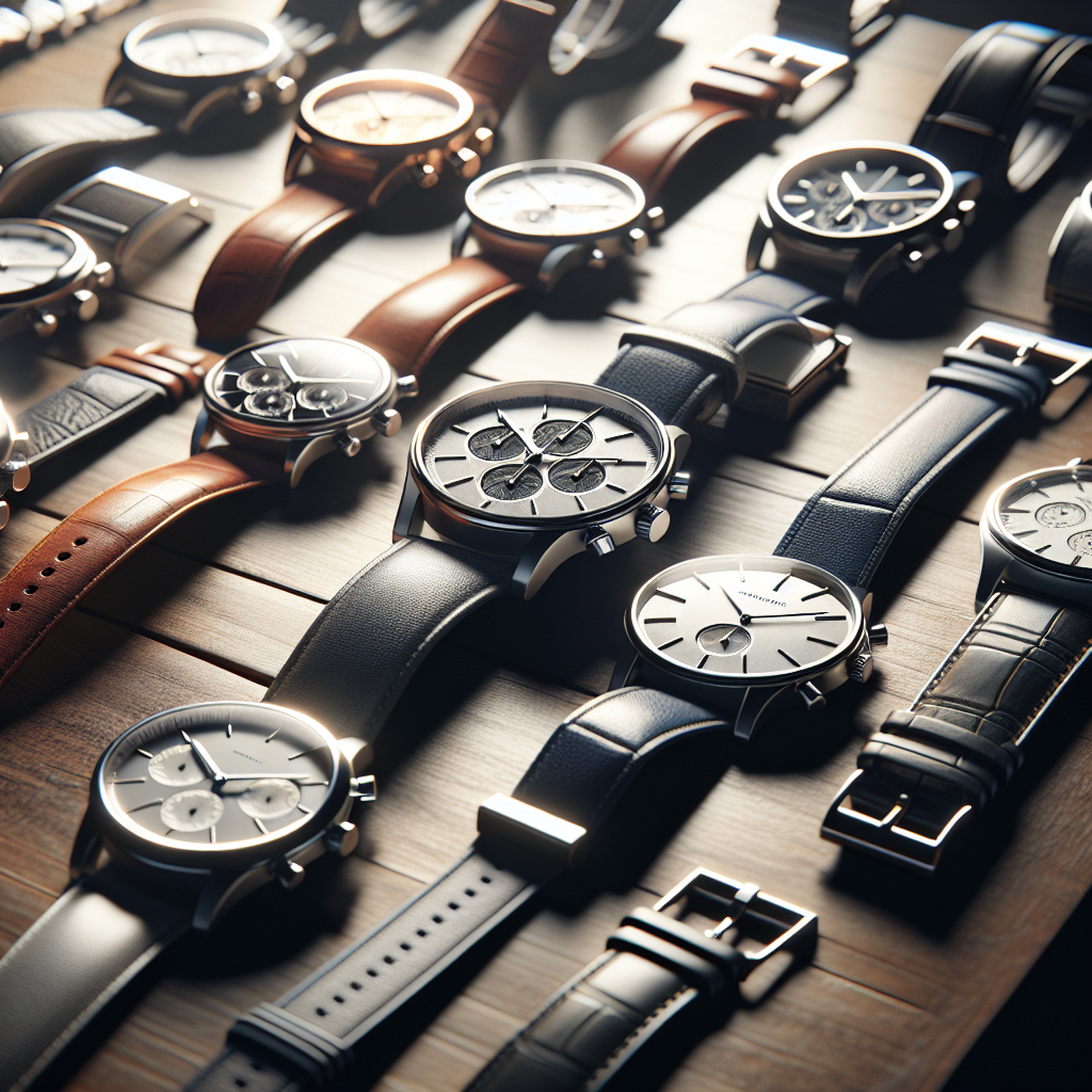 An array of affordable luxury watches from various brands displayed on a wooden surface with soft lighting.