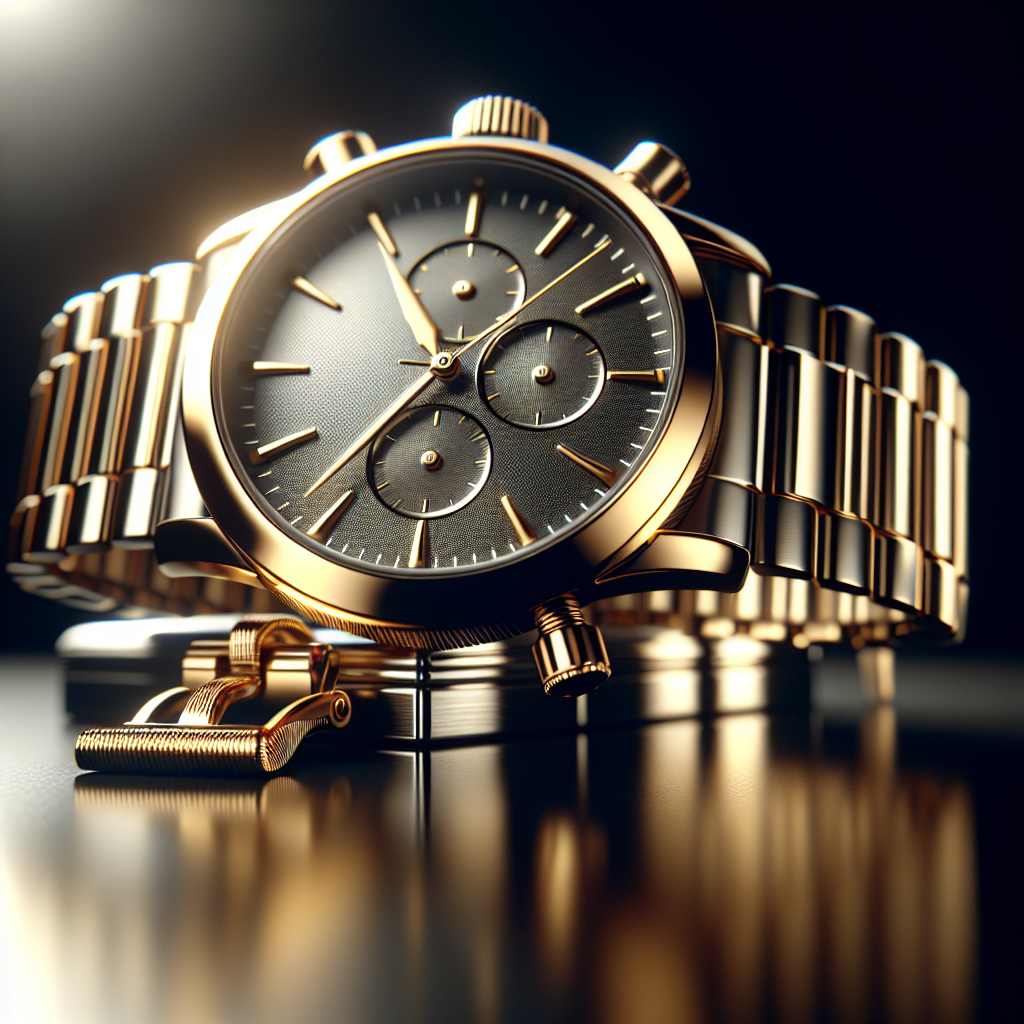 A beautifully crafted affordable luxury watch with a minimalist dial and metallic strap.