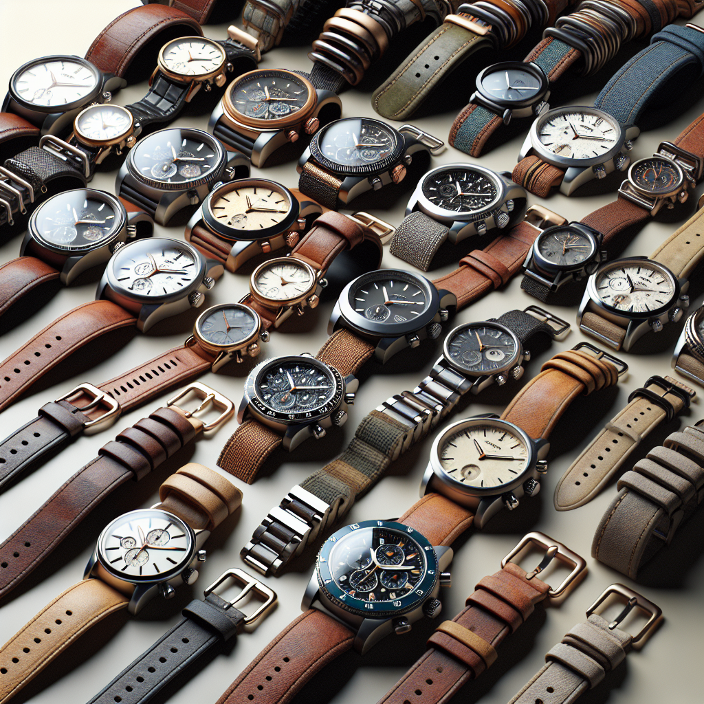 A selection of branded watches displayed together.