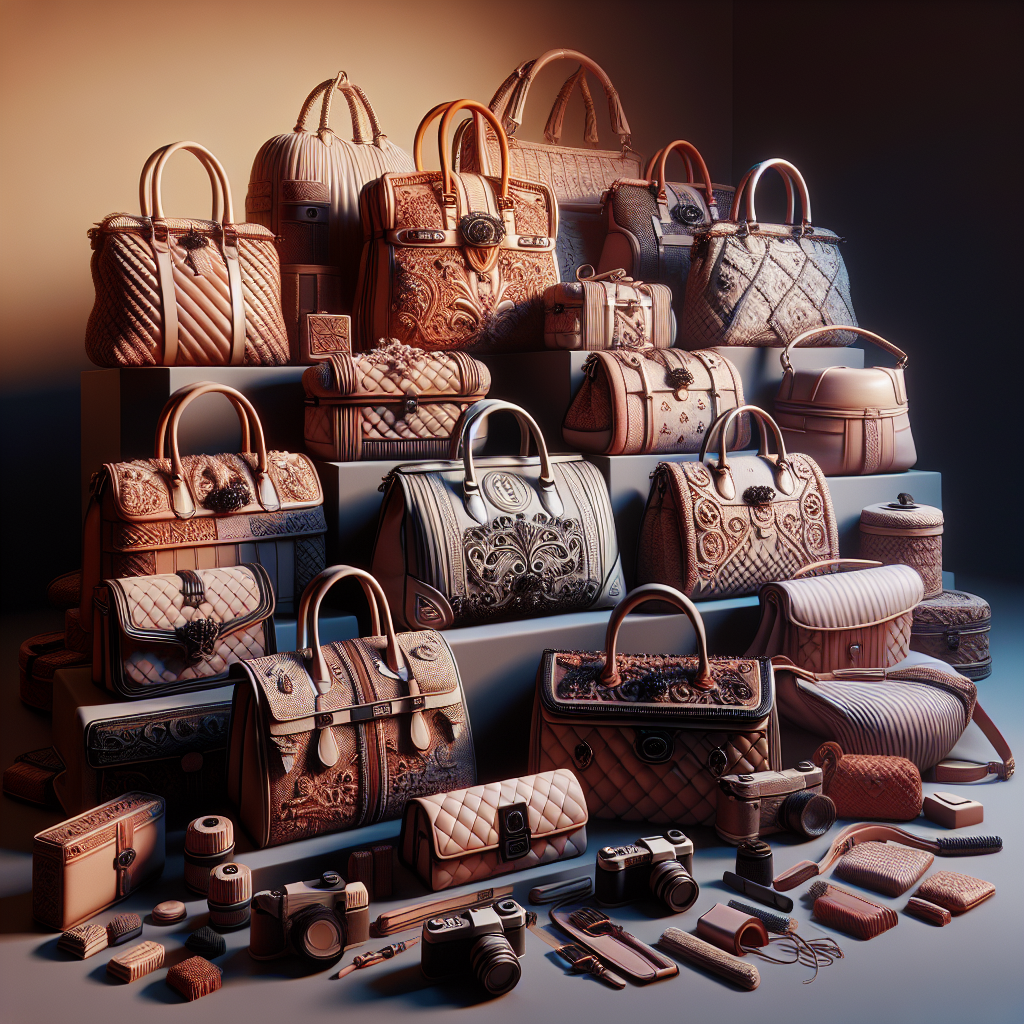 A realistic image of affordable name-brand handbags displayed in a stylish manner.