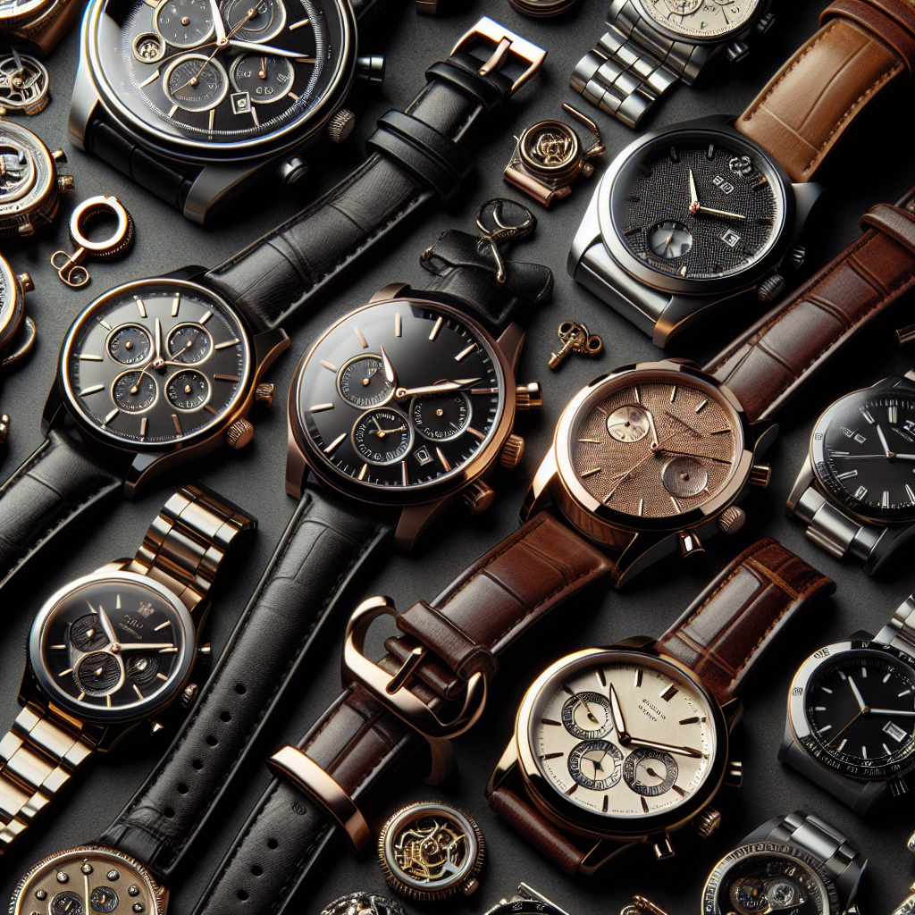 Realistic image of discounted branded watches.