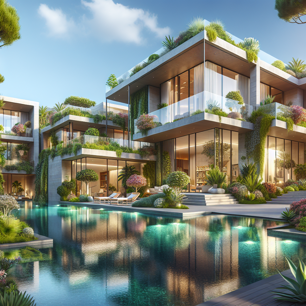 Luxury real estate villa in Santa Cruz de Tenerife with modern design and lush surroundings.