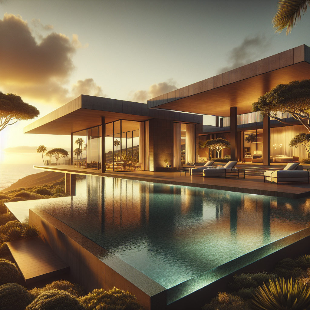 A luxurious property in the Canary Islands with modern design and stunning sea view.