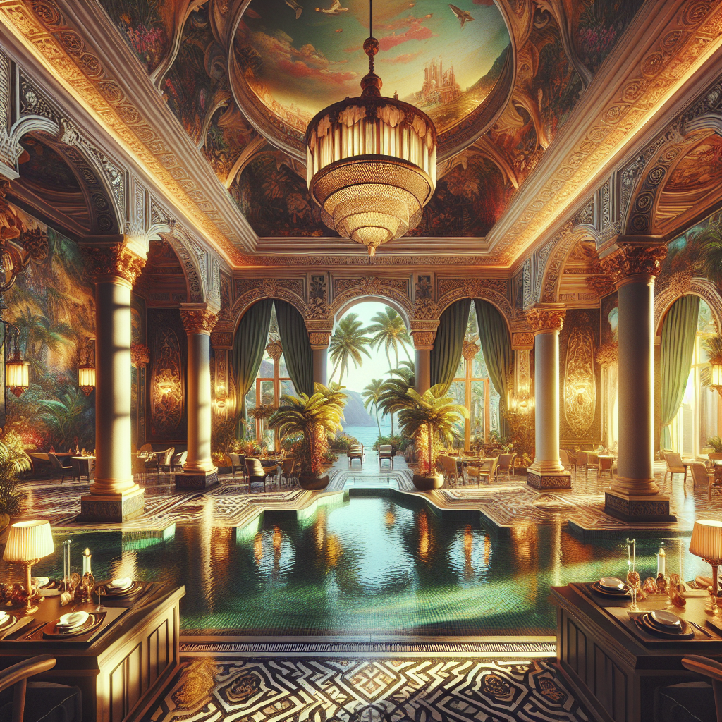 A luxurious scene in Santa Cruz de Tenerife showcasing elegance and opulent lifestyle.