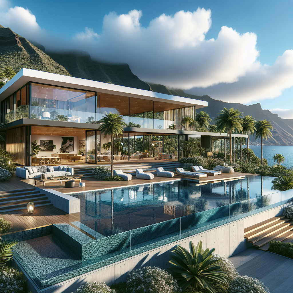 A realistic image of a luxury real estate property in Tenerife.