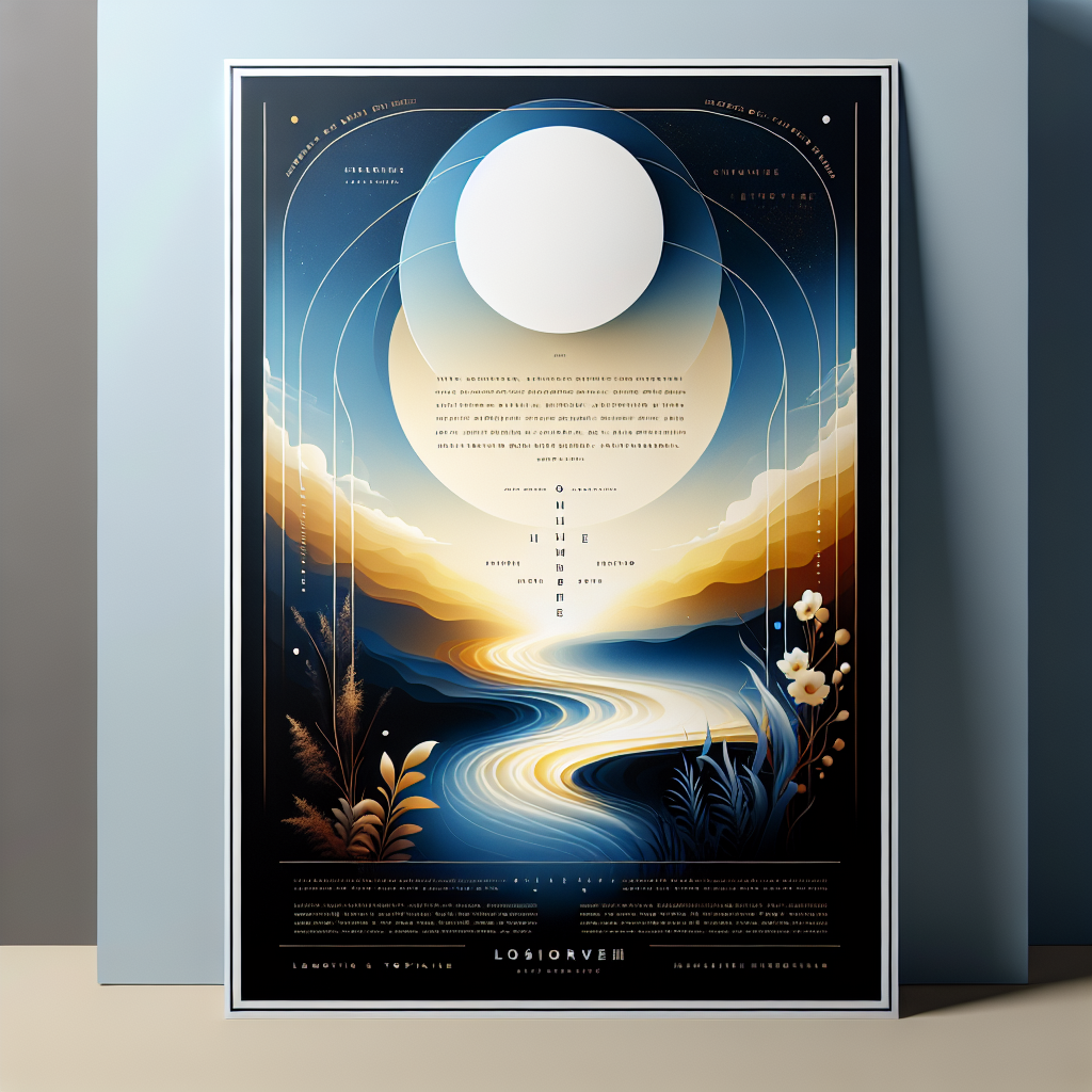 An attractive poster design with vibrant colors and elegant typography.