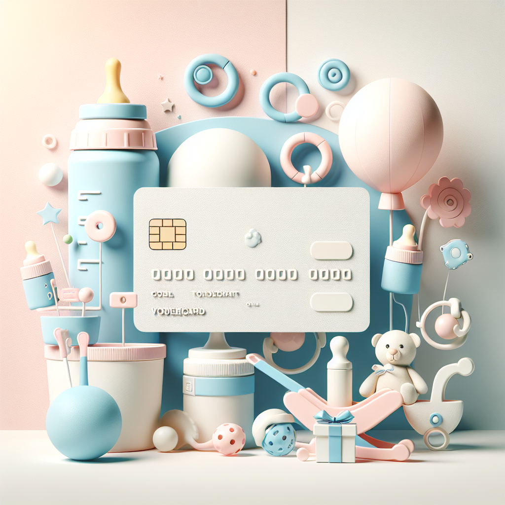 Realistic depiction of a Mothercare e Gift Voucher designed with baby-themed pastel colors and icons.