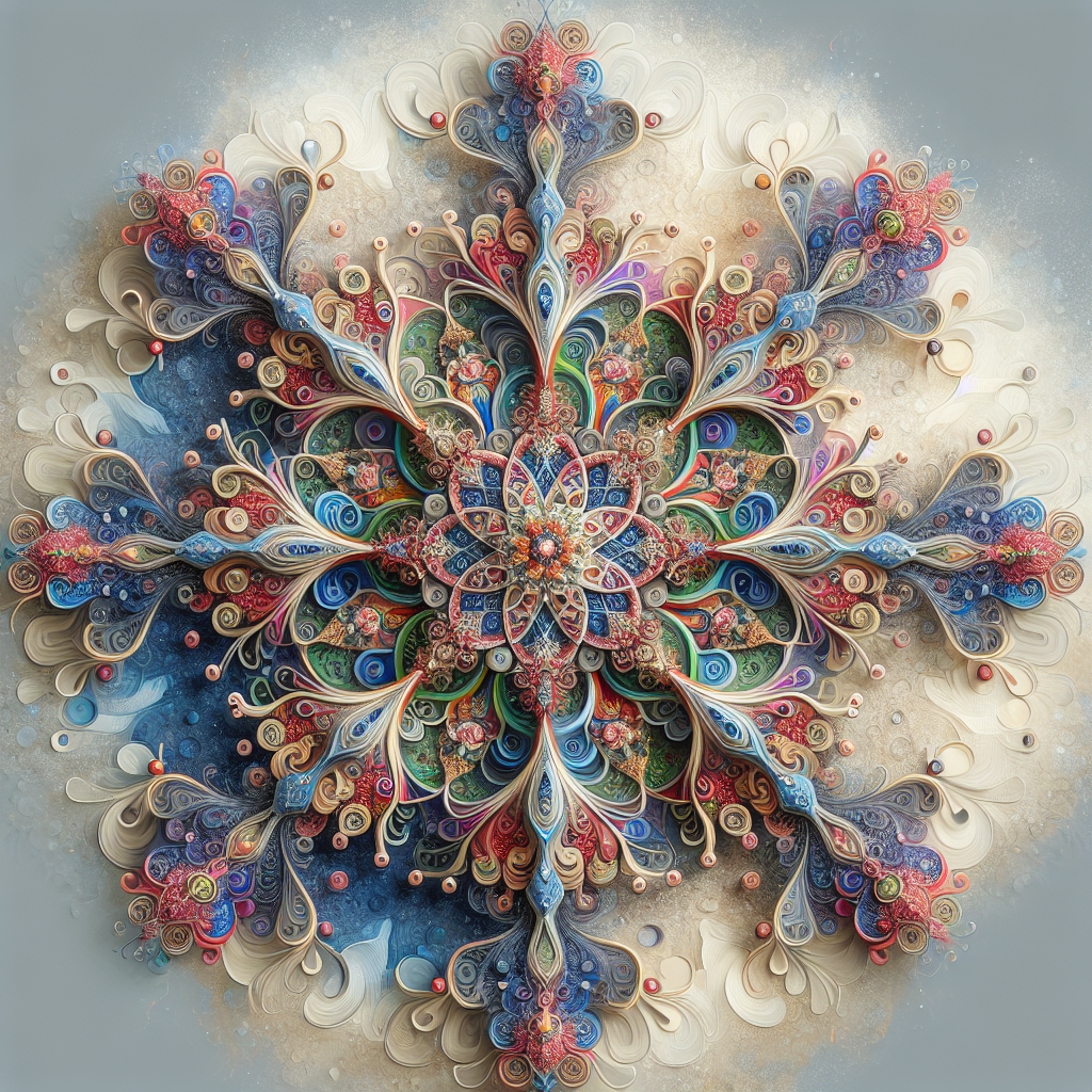 An original image inspired by the artistic style of 'dyomo77' from Redbubble, with complex design and vibrant colors, rendered in a hyperrealistic or professional photography style.