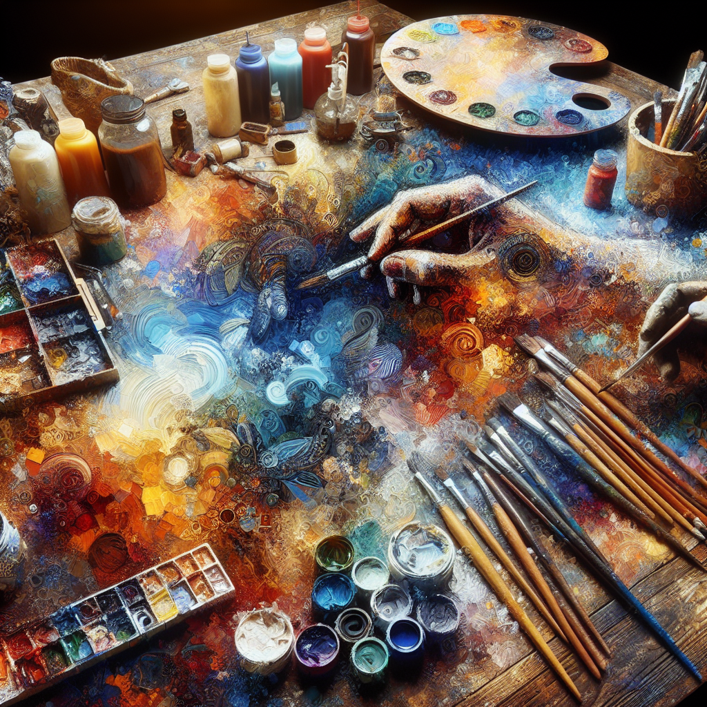 An image inspired by artist dyomo77's Redbubble shop artworks, with realistic textures and vibrant colors.